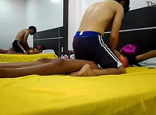 second part the stepsister continues in porn and does erotic scene with stepbrother the stepbrother is very close to penetrating that black and dark hole homemade real porn