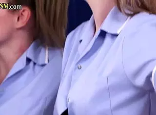 CFNM Medical Babes Suck Off Professor’s Hard Shaft