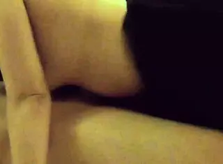 Amateur Big Tits Girl in Black Underwear Delivers Intense Blowjob