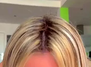 Swallow My Huge Cock, You Horny Blonde In Lingerie?