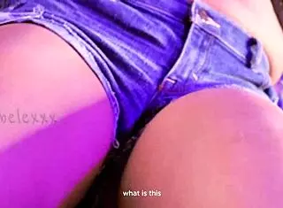 tight blue jean latina wet pussy with big dildo gets rough creampie orgasm