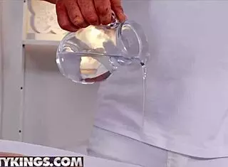 Stallion Steve Q Massages and Cums on Tru Kait's Huge Tits