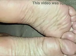 Stepmother's Soles Licked and Cum on Them