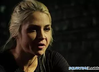 Dominant Lesbian Babe Fingers Tight Pussy To Squirting Orgasm