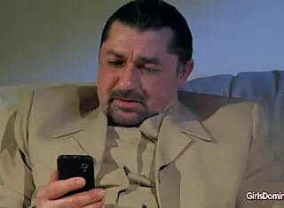 Lea Submits to Domination for Cash in Stockings