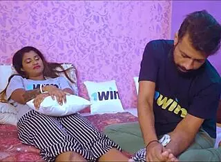 Pregnant Indian wife with big boobs gets pounded hard