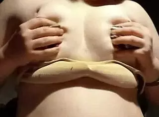 Tiny 18+ in Lingerie for Homemade Titty Play