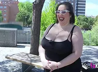 Mae Quira Flashes Big Tits On Street