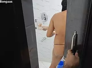 Big Boobs Stepmom Fucked In Shower With Creampie And Squirt. Indian Taboo Action In Dorm Bathroom.