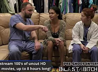 Angel Santana's Hairless Pussy Filled with Cum in Latex Roleplay