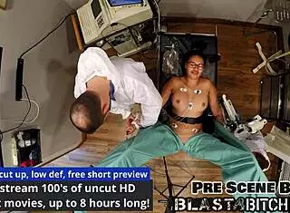 Angel Santana's Hairless Pussy Filled with Cum in Latex Roleplay