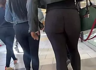 enjoying yoga in tight leggings with big asses this season