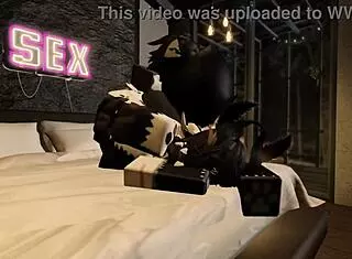 Cute Moth Interacts With Big Dicked Furry In Roblox