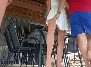upskirt banging with my stepmom caught from below angle.