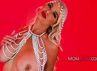 Why does the MILF lick her pussy from his cock after tasting so good post-orgasm?