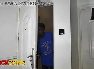 Step siblings intensely finger each other close up