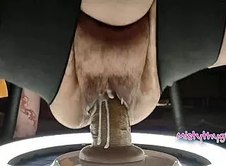 I got my creamy cunt massaged by mistythyghs in the sex chair, it was so good.