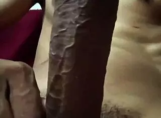 Collage guy jerks off with huge cumshot at home