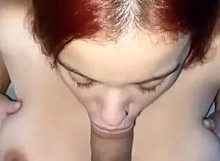 She acts like a slut all the time, letting him shove his cock in her mouth and fuck her pussy whenever he wants.