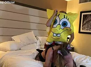 SPONGEBOB fucks the HOT MILF TRANS WOMAN in a parody