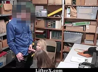 Lp officer catches milf grandmother and teen ripping clothes for hardcore punishment