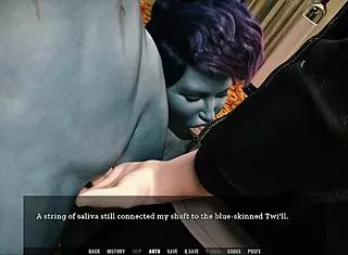 alien girls in unending void 31, wanna share my big cock?