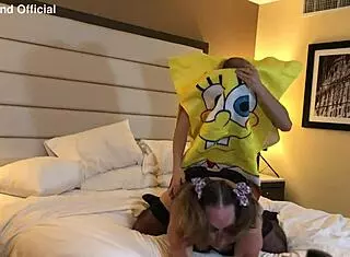 SPONGEBOB fucks the HOT MILF TRANS WOMAN in a parody