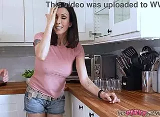 Stepmilf Shay Sights lures stepson for his monster cock in sneaky creampie.