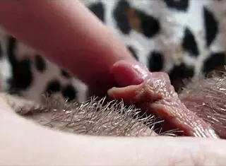 Watch the big clit orgasm up close!