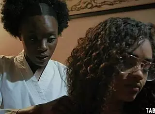 Black Panthers Ana Foxxx and Scarlit Scandal Devour Skinny Pussies in Hardcore Lesbian Action