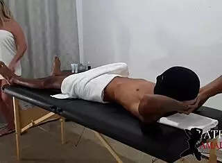 Blonde milf can't resist young guy's huge cock and rides him passionately ines ventura