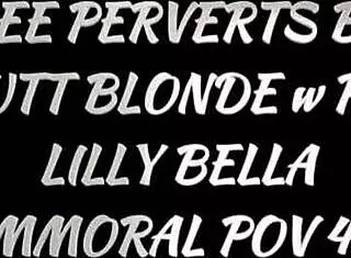 Lilly Bella's birthday party with three huge cocks.