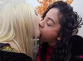 blonde brazilian girls kissing in the house of dragons