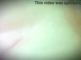 Chubby horny babe plays with big tits and wet pussy