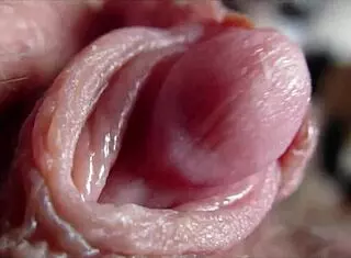 Watch the big clit orgasm up close!
