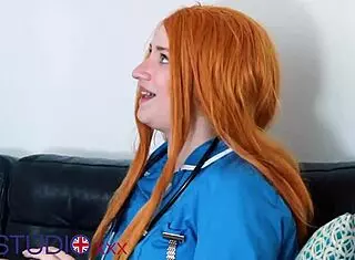 Two hot posh lesbians fuck with strap-on dildo.