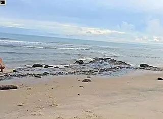 Fun turns into wild sex on the beach!