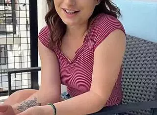 Evie Christian Seduces Friend’s Stepdad for Hard Pussy Fuck