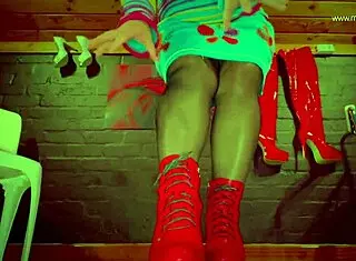 Dominatrix Mistress April, the girl from Ipanema, spreads her huge horny holes for intense double fisting action