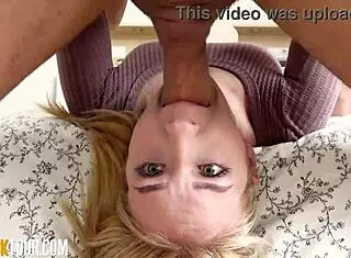 wow, teen blonde sofie otis takes deepthroat facial cumshot!