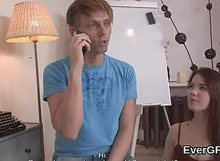 Indebted guy lets buddy bang his lover for cash in hardcore threesome