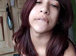 Selene Bends Over, Showing Her Wet Pussy With Toys And Dildo