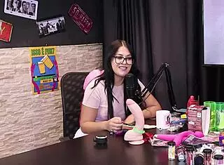 Brazilian Babe Aroused by Product on Pussy and Cock