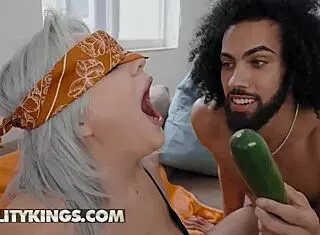 James surprises Adaline Star with cock in mouth for taste test.