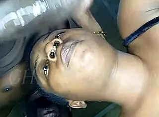 beautiful african teen sucks bbc sloppy deepthroat to facial