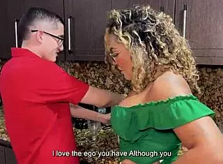 Bigbobs Ebony Milf Training Bigdick Stepson for the Gym Carla Morelli Pipeboy