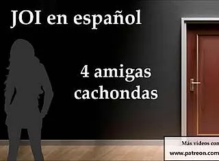 I want you at our party with my four hot amigas, jerk off now