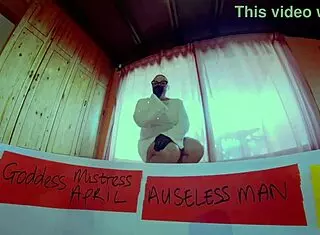 Dominatrix Mistress April, the girl from Ipanema, spreads her huge horny holes for intense double fisting action