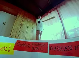 Dominatrix Mistress April, the girl from Ipanema, spreads her huge horny holes for intense double fisting action