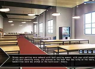 Playing a game in the classroom after class